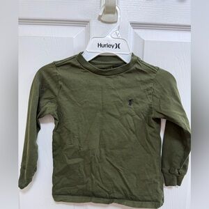 Polo Ralph Lauren Olive Green Kids Long Sleeve Shirt, Size 4